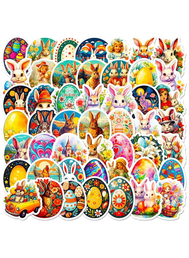 Bluejw 50 Sheets Egg Bunny Easter Kids Stickers Party Carnival Easter Holiday Stickers - Image 2