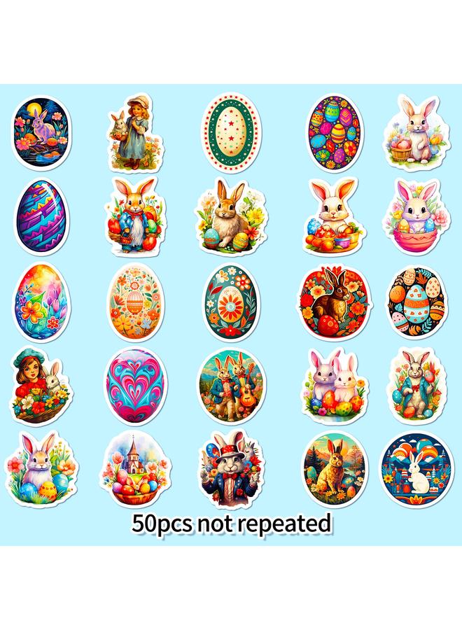Bluejw 50 Sheets Egg Bunny Easter Kids Stickers Party Carnival Easter Holiday Stickers - Image 5