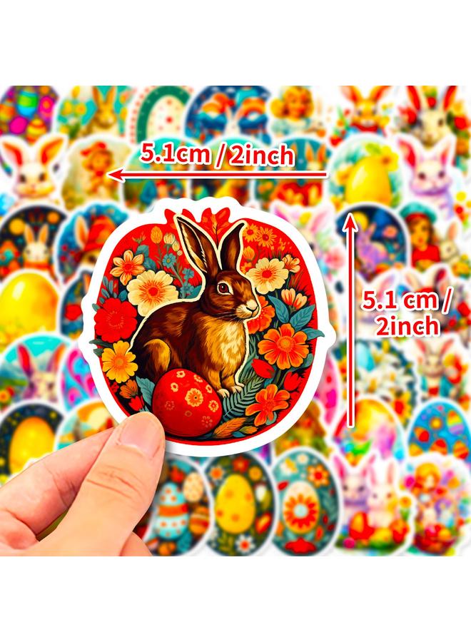 Bluejw 50 Sheets Egg Bunny Easter Kids Stickers Party Carnival Easter Holiday Stickers - Image 3