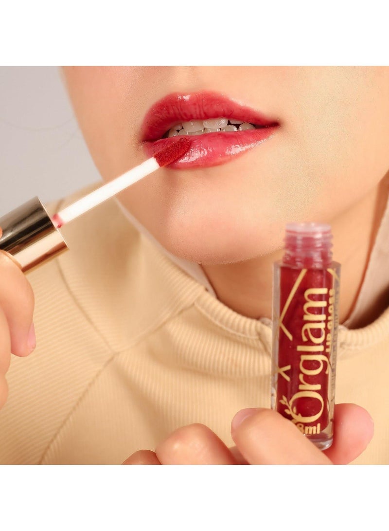 Orglam Lip Gloss (Orglam Posey Lip Gloss-Long Lasting (10x Vitamin E)) - Image 2