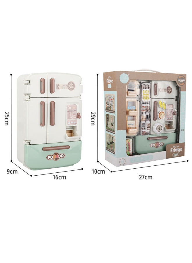 Toy/kitchenware Toy Set Cooking Utensils Plates Cups Cutlery For Kids' Playtime Fun-Color:(2093-2) Purple Refrigerator Toy Suit - Image 4