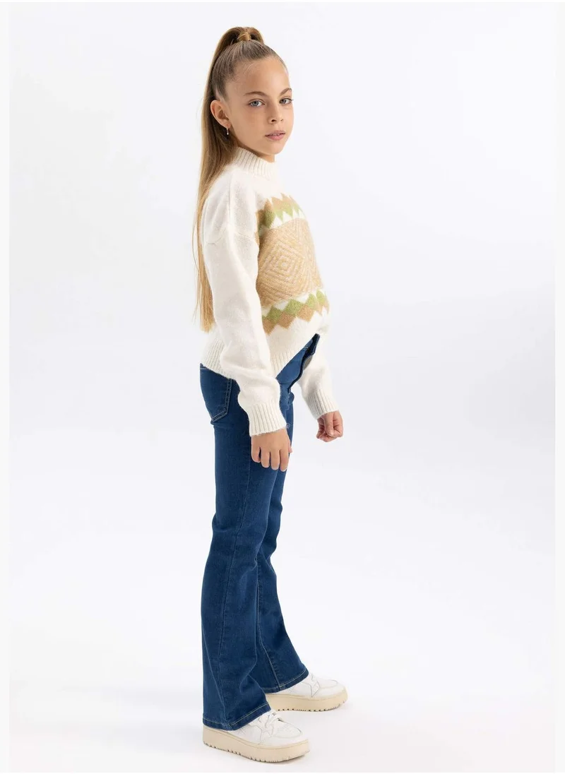ديفاكتو Girl Flare Fit Denim Trousers