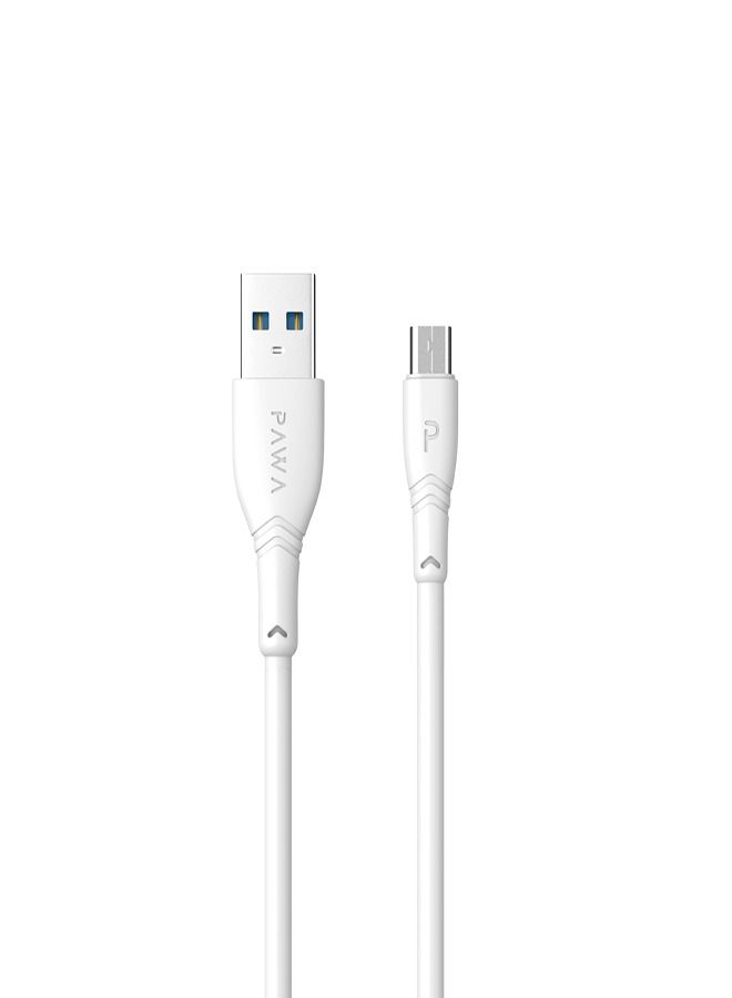 باوا كابل USB-A إلى Micro USB من PVC، مزامنة بيانات، شحن سريع، طول 1.2 متر، توافق عالمي - Image 1