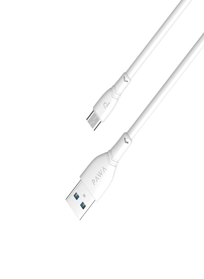 باوا كابل USB-A إلى Micro USB من PVC، مزامنة بيانات، شحن سريع، طول 1.2 متر، توافق عالمي - Image 2