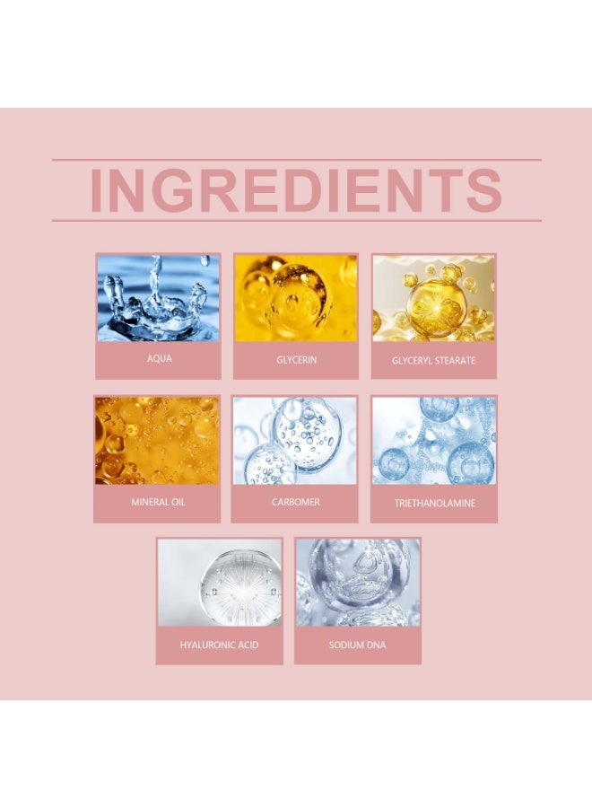 Hoygi Pink Hyaluronic Moisturizing Cream for Facial Moisturizer, Long-lasting Hydration,  Hydrating & Firming, Uneven Skin Tone, Pore Care (50g) - Image 3