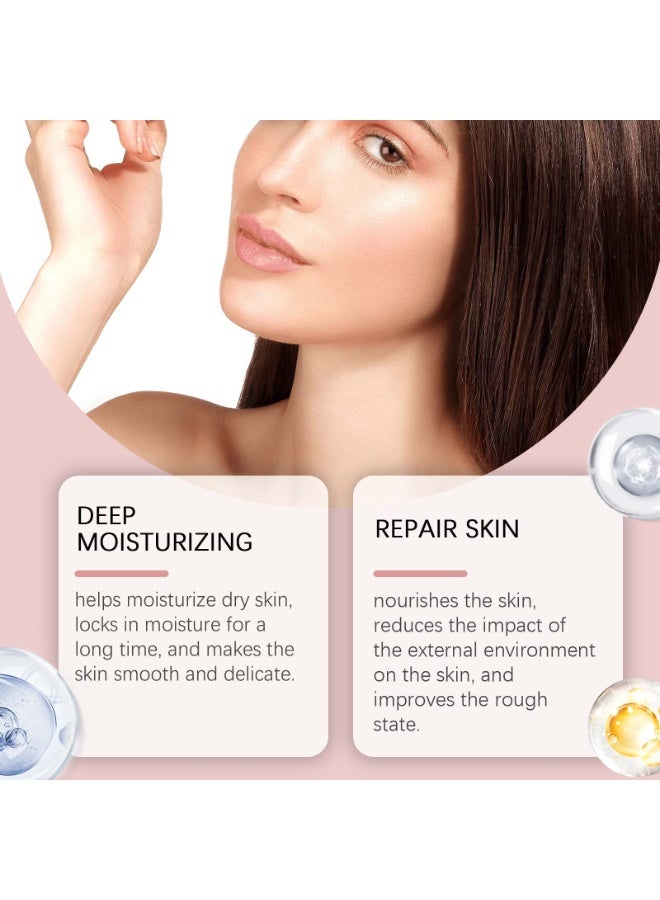 Hoygi Pink Hyaluronic Moisturizing Cream for Facial Moisturizer, Long-lasting Hydration,  Hydrating & Firming, Uneven Skin Tone, Pore Care (50g) - Image 4