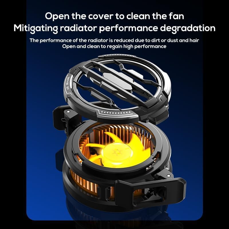 Memo Magnetic Gaming Phone Cooler 15W – Fast Heat Dissipation Fan with Semiconductor Cooling for Mobile & iPad - Image 2