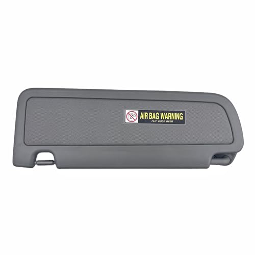 GlymXia Pair of Left and Right Sun Visors with Clips and Screws for Honda Civic 2006 2007 2008 2009 2010 2011 Interior Sun Visor Replacement (Dark Gray) - Image 2