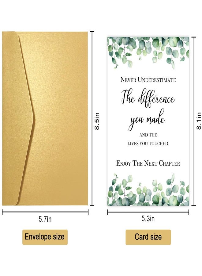 Obbyidk Happy Retirement Card Gift for Women Men, Retirement Decorations for Coworker Friend, Never Underestimate The Difference You Made and The Lives You Touched - Image 2