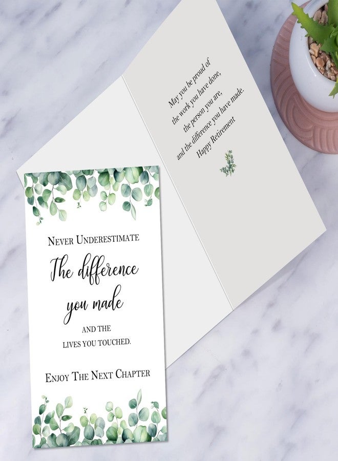Obbyidk Happy Retirement Card Gift for Women Men, Retirement Decorations for Coworker Friend, Never Underestimate The Difference You Made and The Lives You Touched - Image 5