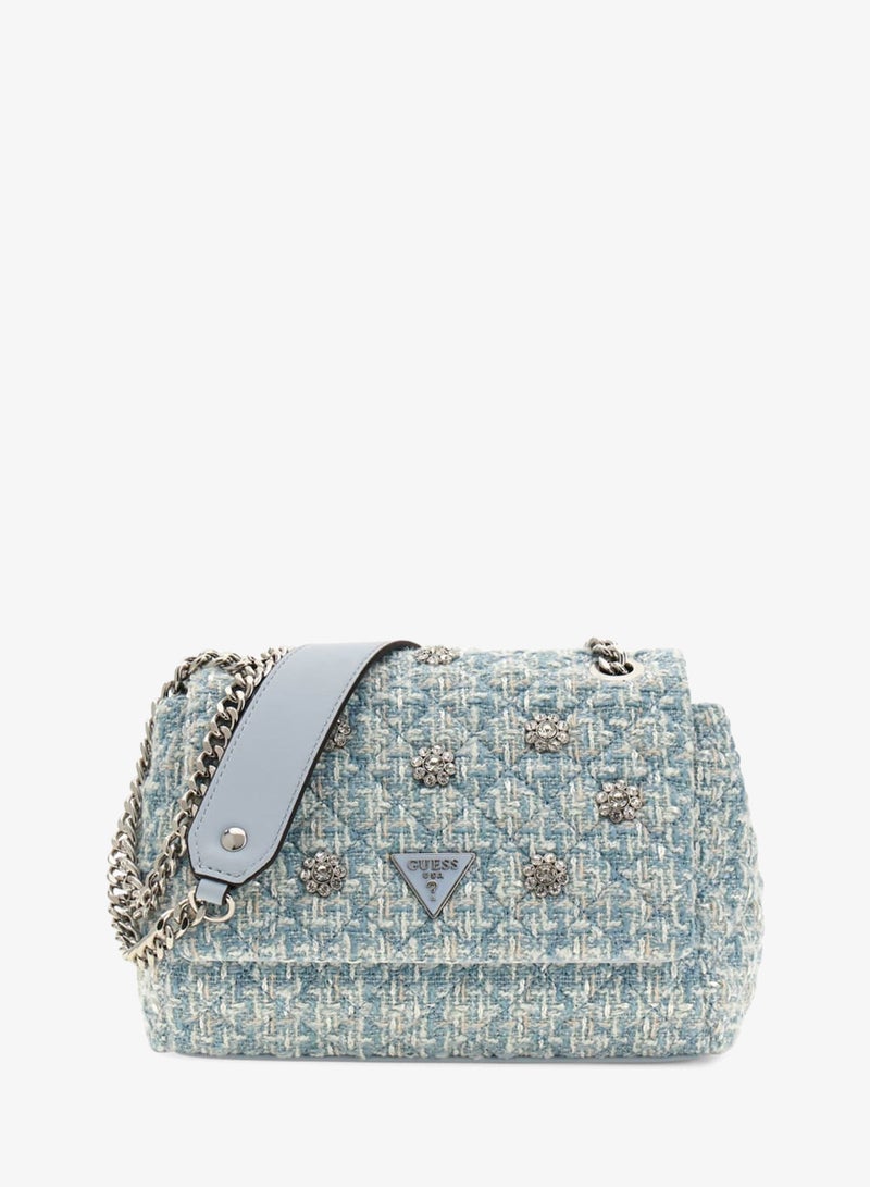 GUESS Everlee Convertible Flap Crossbody Bag - Image 1