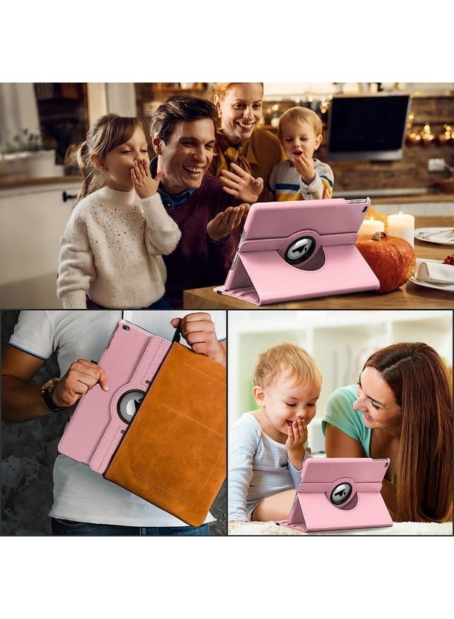 Raxoom 360 Degree Rotating Case Cover for iPad 9.7 (2018/2017), iPad Air 2, iPad Air - Auto Sleep/Wake - Pink - Image 5