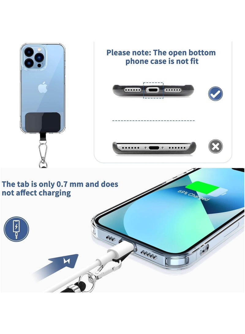 general Cell Phone Lanyard, Adjustable Cell Phone Crossbody Neck Strap, High Quality Thick Rope Elastic, Compatible with iPhone Android Smartphones, Black - Image 5