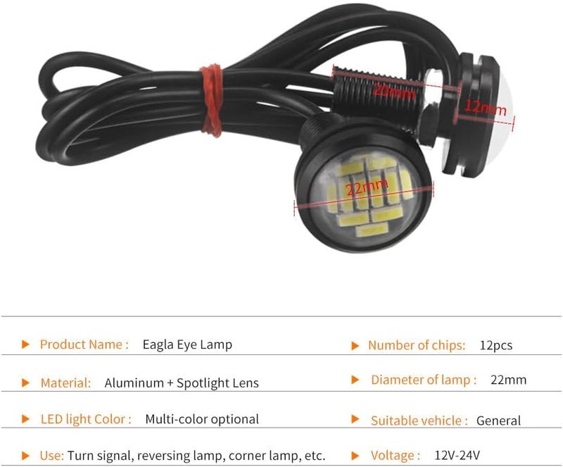 DriSentri 10pcs 18mm LED Daytime Running Lights - Image 2