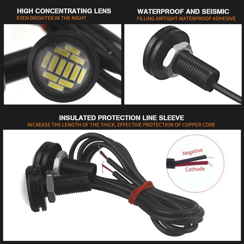 DriSentri 10pcs 18mm LED Daytime Running Lights - Image 3
