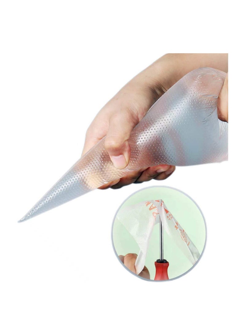 MOMENT Piping Bags,100pcs 24*35cm Anti Burst Disposable Cake Decorating Bags,Non-Slip Pastry Bags-Ideal for Cakes,Cream Frosting and Cookie Decorating - Image 2