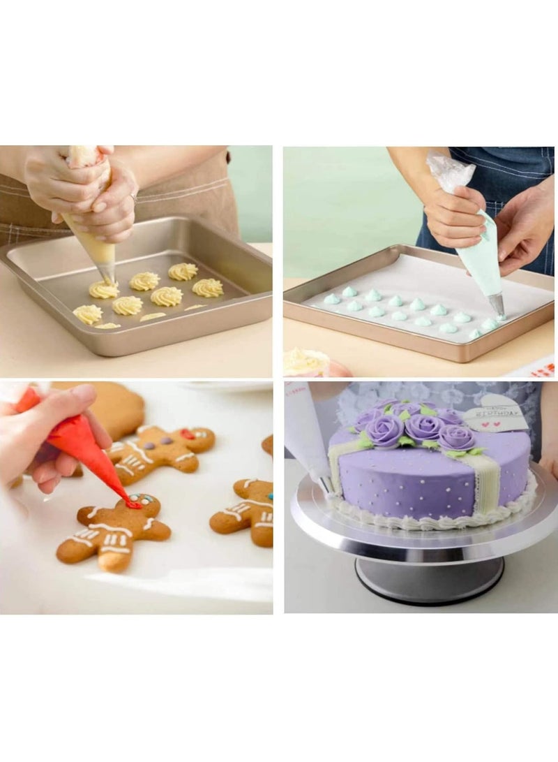 MOMENT Piping Bags,100pcs 24*35cm Anti Burst Disposable Cake Decorating Bags,Non-Slip Pastry Bags-Ideal for Cakes,Cream Frosting and Cookie Decorating - Image 5