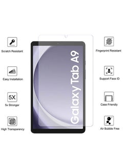 Screen Protector Samsung Tab A9 8.7'' Tempered Glass HD Screen Protector for Samsung Galaxy Tab A9 X110/X115 8.7" Clear