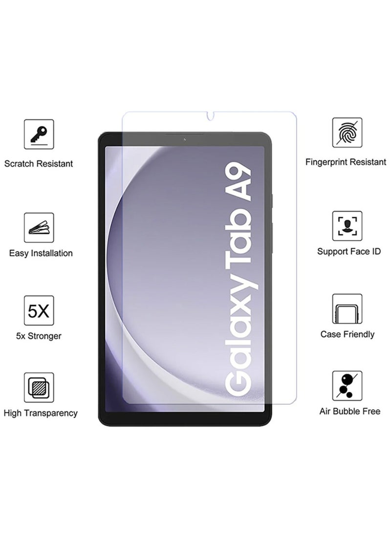 TWEGGON - Screen Protector Samsung Tab A9 8.7'' Tempered Glass HD Screen Protector for Samsung Galaxy Tab A9 X110/X115 8.7" Clear - Image 1