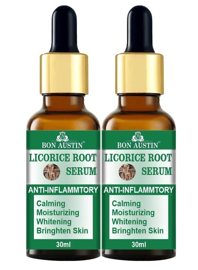 Bon Austin Licorice Root Serum | Moisturization | Anti-Aging | Even Skin Tone | lighten pigmentation | radiant skin tone | 30ml Pack of 2 - Image 2