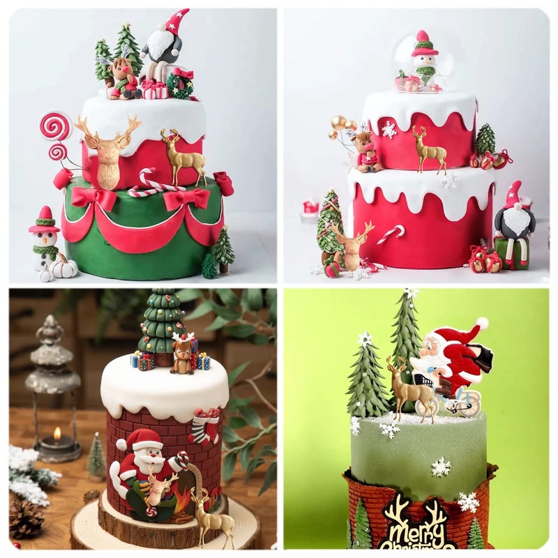 RFGHAC Christmas Deer Silicone Mold 3D Stag Head Fondant Molds Elk Mold For Christmas Cake Decoration Cupcake Topper Candy Chocolate Polymer Clay Gum Paste Set Of 3 - Image 5
