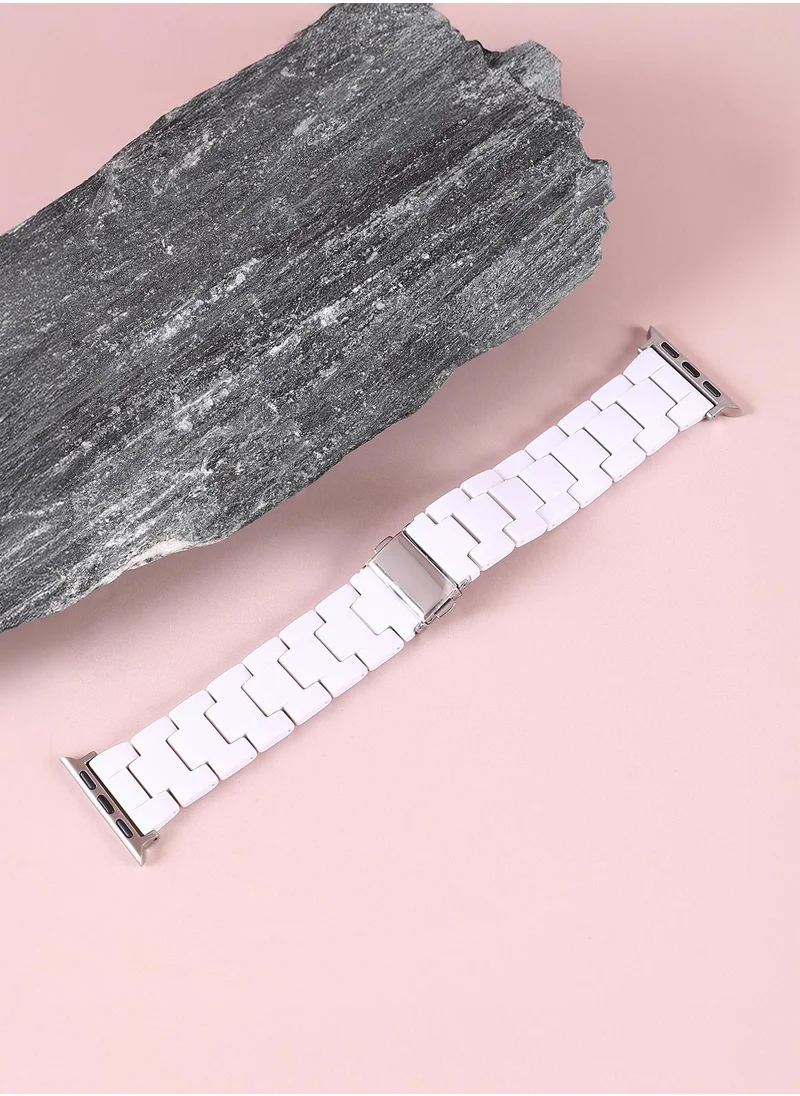 صوص هاوت Women's H-Link Watch Strap - Chalk White