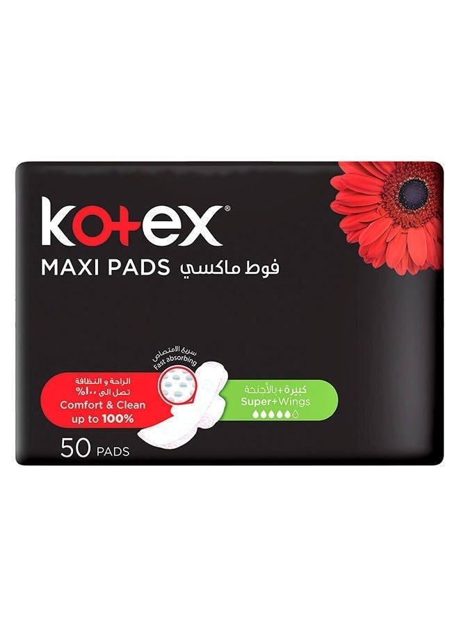 Kotex فوط صحية ماكسي سوبر بلس وينغز