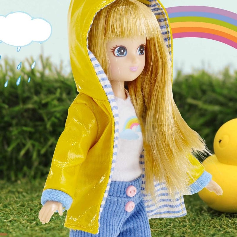 Lottie Muddy Puddles Doll - Fashionista Doll with Yellow Raincoat and Rain Boots for Kids - Image 3