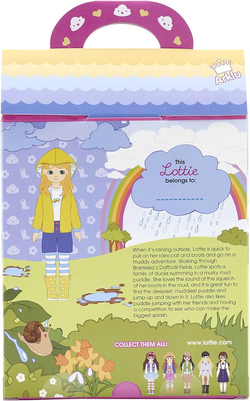 Lottie Muddy Puddles Doll - Fashionista Doll with Yellow Raincoat and Rain Boots for Kids - Image 5