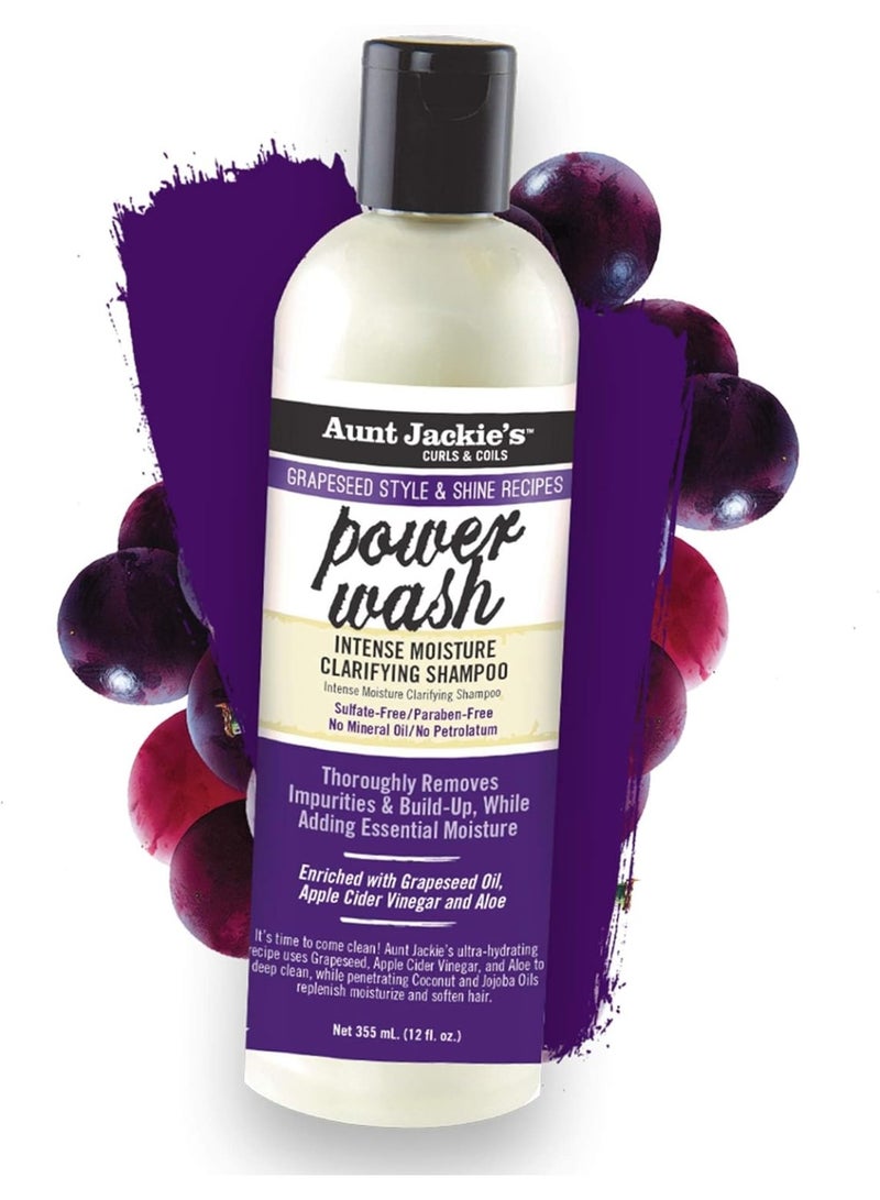 أنت جاكيز شامبو آنت جاكيز باور ووش للتنظيف العميق وترطيب الشعر – خالٍ من الكبريتات مع الألوفيرا وخل التفاح – 355 مل - Image 4