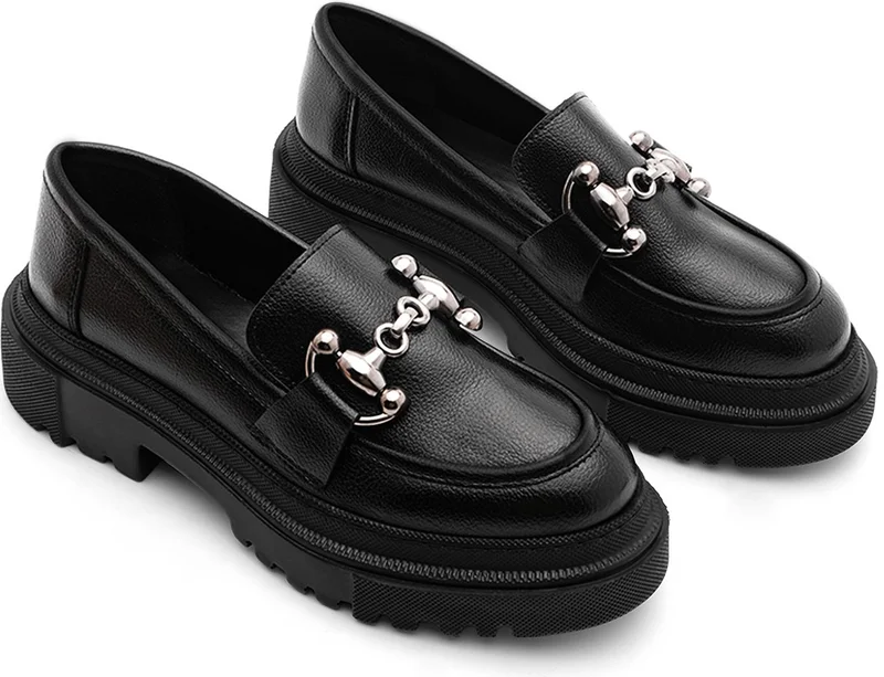 MARJIN Margin Women's Loafer Thick Sole Chain Casual Shoes Forela