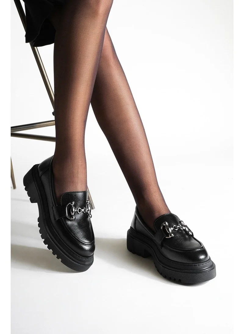 MARJIN Margin Women's Loafer Thick Sole Chain Casual Shoes Forela
