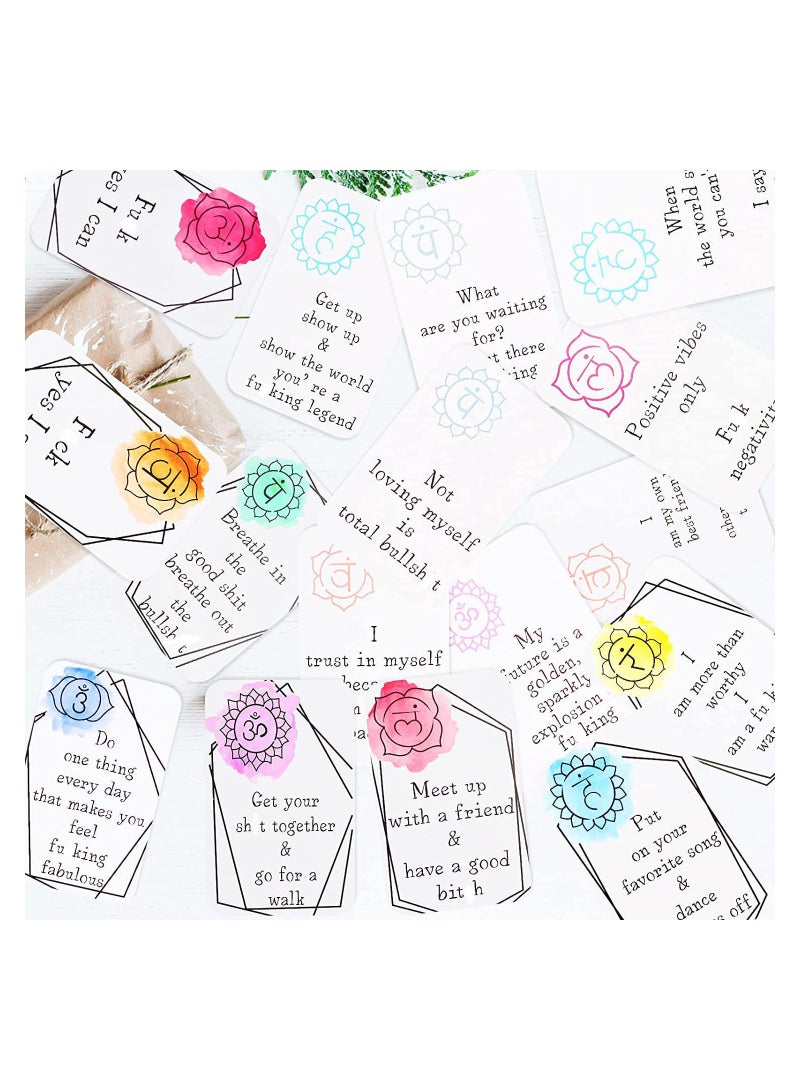 Funny Affirmation Card Set - 16 Positive & Sweary Self-Worth Cards for Encouragement, Perfect Birthday Gift to Celebrate How Awesome You Are! - Image 3