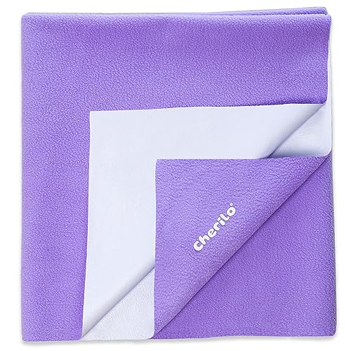 Cherilo Quick Dry Waterproof Protector Baby Dry Sheet, Medium (70cm X 100cm)| Violet - Image 1