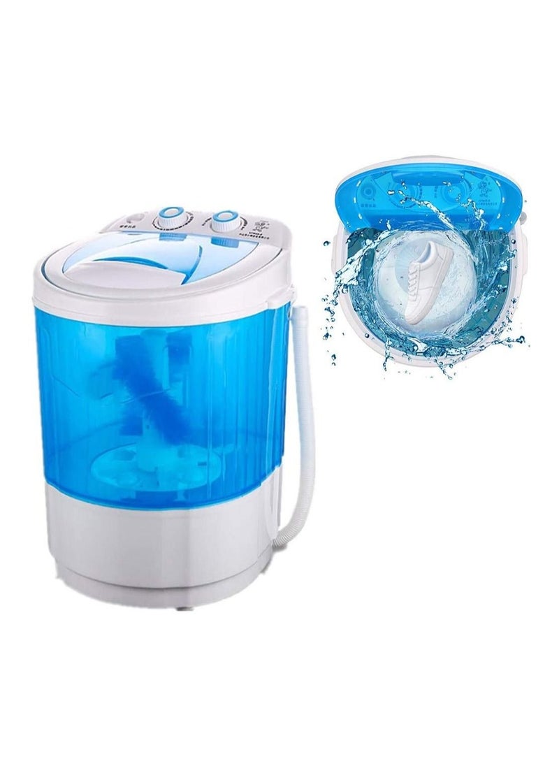 DubaiGallery Home Shoe Washer, Portable Smart Mini Washer, 4.5kg Capacity, Removable Shoe Brush, Anti-Bacterial Light Blue, Knob Control  - Image 4