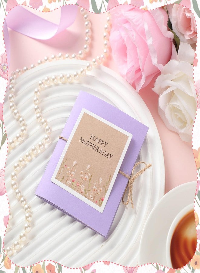 Skyygemm Mother's Day Gift Card Book Sleeves 5 Card Slots Mother's Day Appreciation Gift Cardholder 4.25 x 3.54 Inch Thank You Money Booklet for Appreciation Holiday Ornament - Image 3