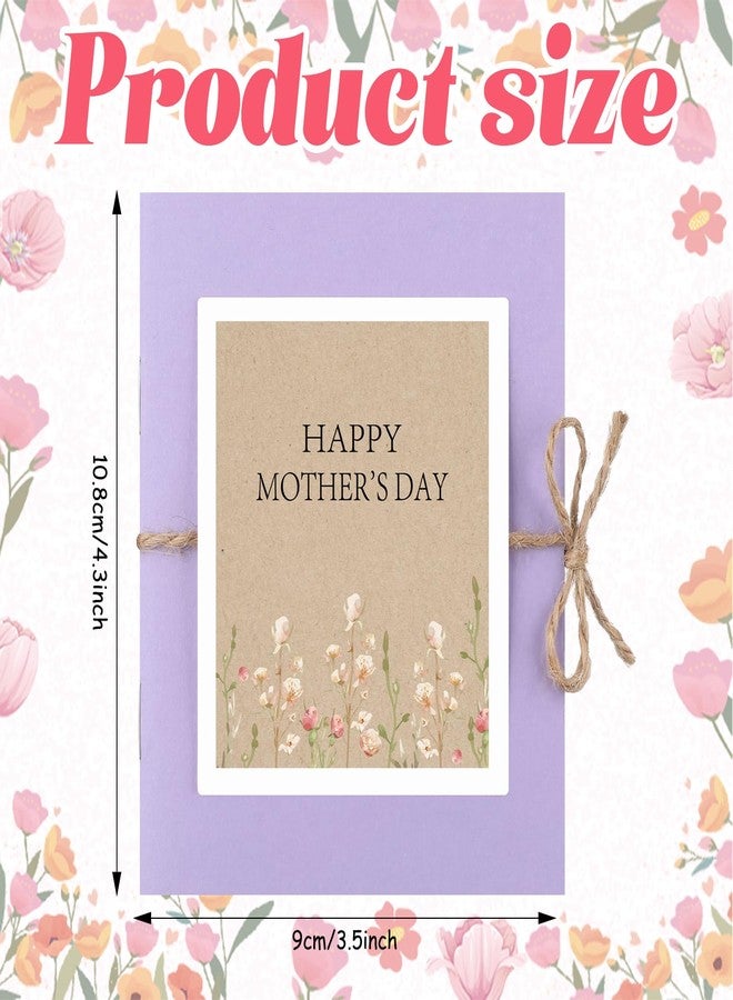 Skyygemm Mother's Day Gift Card Book Sleeves 5 Card Slots Mother's Day Appreciation Gift Cardholder 4.25 x 3.54 Inch Thank You Money Booklet for Appreciation Holiday Ornament - Image 2