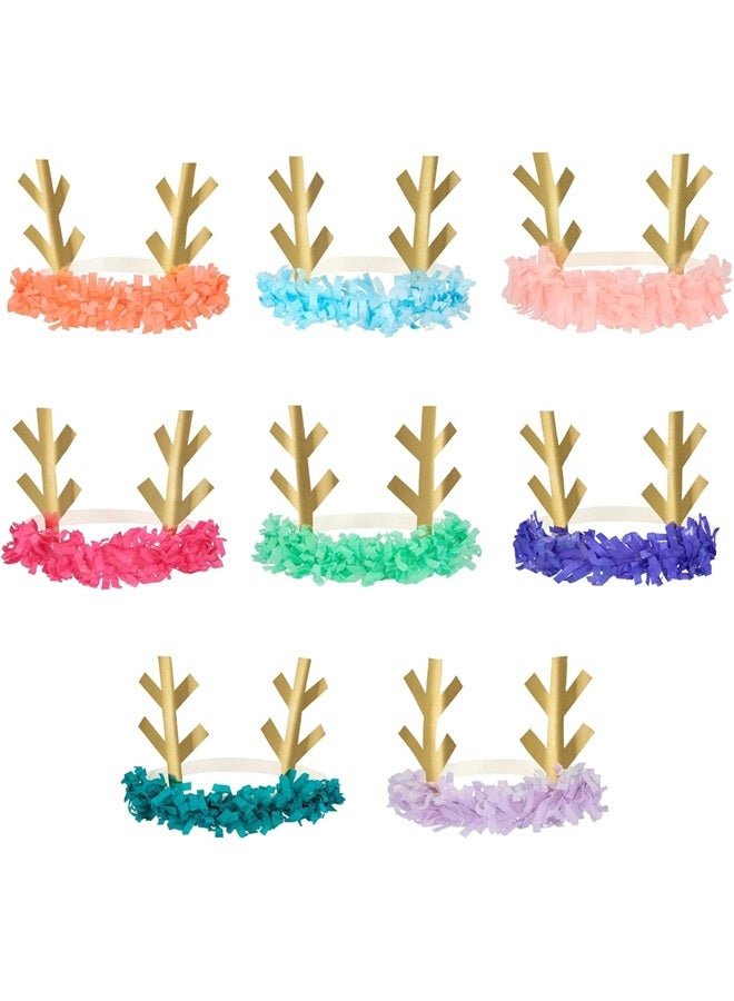Meri Meri Reindeer Fringe Antler Headbands - Image 1