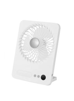 Generic Portable Desk Mini Fan 3 Speeds With LED Lights USB Rechargeable  - Image 1