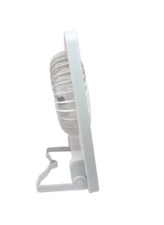 Generic Portable Desk Mini Fan 3 Speeds With LED Lights USB Rechargeable  - Image 3