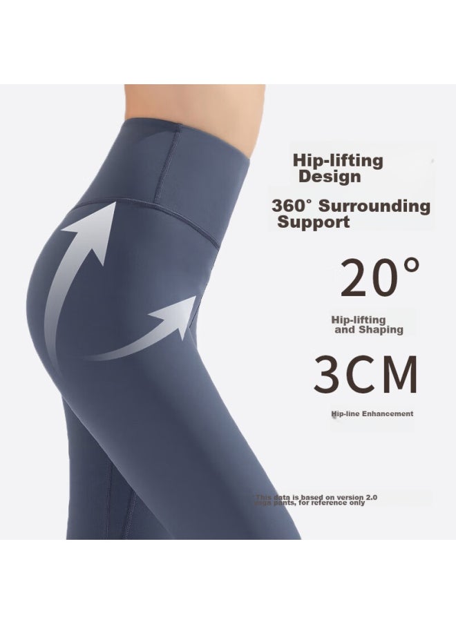 Miniso Miniso Yoga Pants For Women, Seamless Sports Fitness Leggings, Training Tight Pants, Quick-drying Breathable High-waist Butt-lifting Pilates Yoga Wear  - Image 5