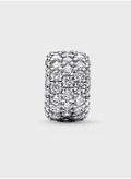 PANDORA Sparkling PavÃƒÂ© Triple-Row Charm
