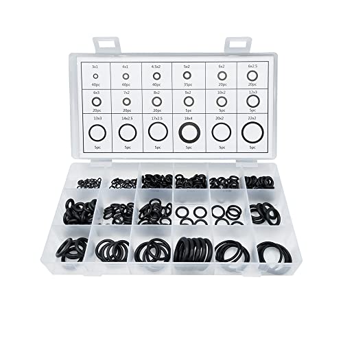 SUJADE 300 PCS Rubber O-Ring Assortment Kit, O Rings Seal Gasket Rubber Washer Assortment, O-Rings Gaskets Washers for Car, Plumbing, Faucet, Mechanic, Repairs, Air or Gas Connections - Image 5