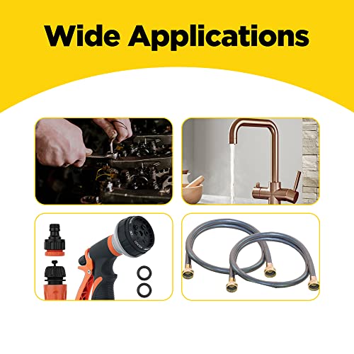 SUJADE 300 PCS Rubber O-Ring Assortment Kit, O Rings Seal Gasket Rubber Washer Assortment, O-Rings Gaskets Washers for Car, Plumbing, Faucet, Mechanic, Repairs, Air or Gas Connections - Image 4