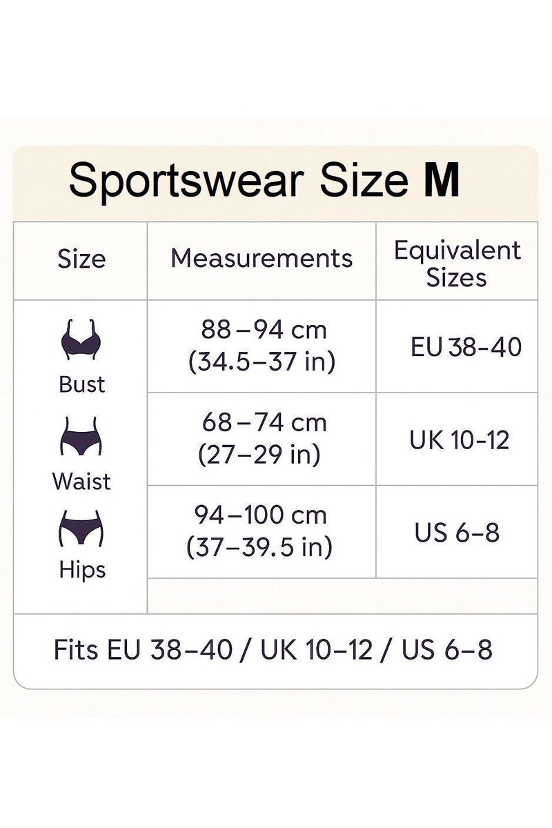 شارلي طقم تمرين نسائي حصري من قطعتين - بلوزة قصيرة بأكمام طويلة وبنطال ضيق بخصر عالٍ - ملابس رياضية مطبوعة هندسية لليوجا والجيم واللياقة البدنية - مقاس M - الكمية محدودة - Image 5