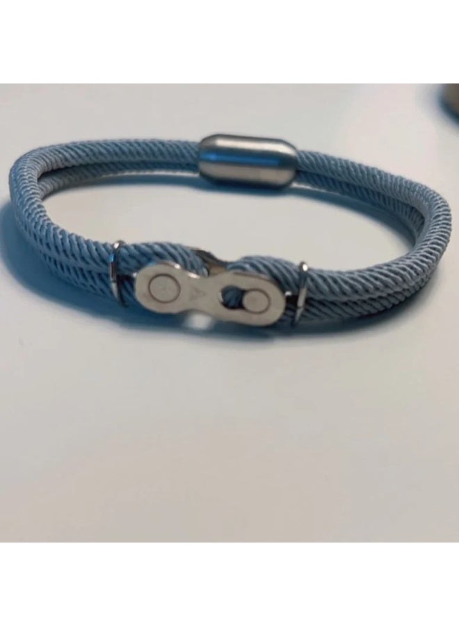Ligant Fabric Bracelet in Gray - Modern Design with a Distinctive Touch - Stylish Unisex Wristband