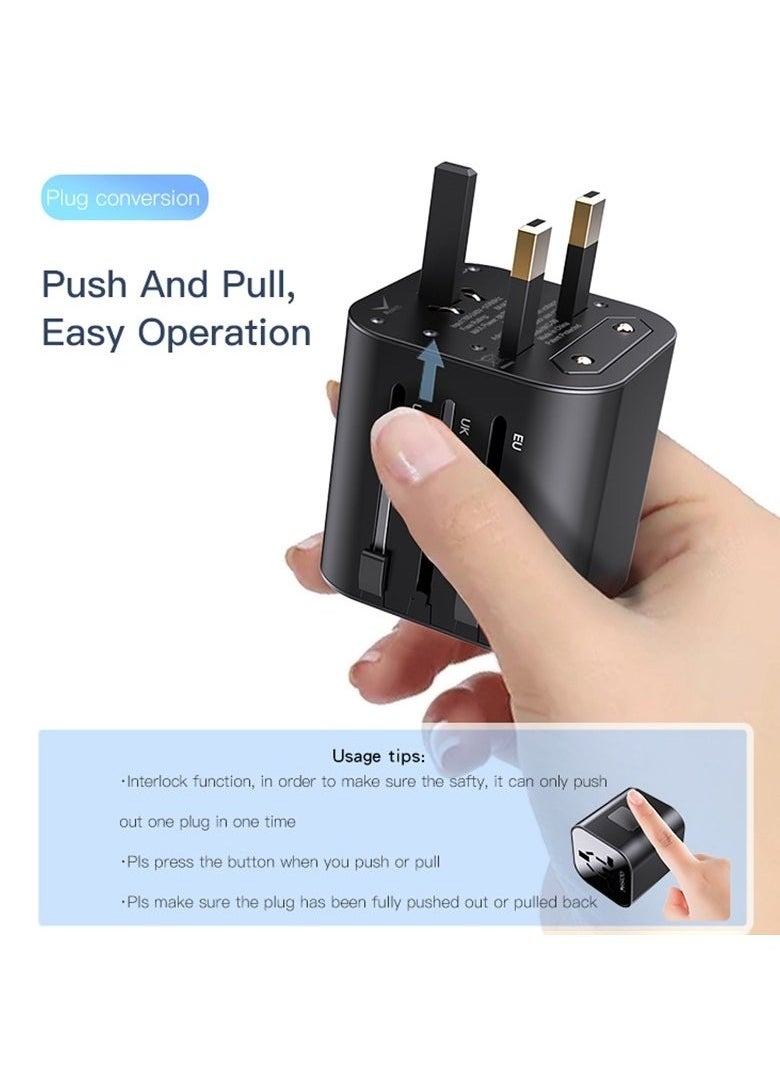 Yesido MC09 4-in-1 Universal Portable Adapter with USB-C, HDMI, USB-A, and SD/TF Card Reader – Compact Multifunctional Hub for Laptops, Tablets, Smartphones, and Other USB-Compatible Devices  - Image 4