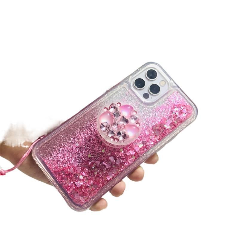 Protective Case, Pink Silicone, Kickstand, Shockproof Cover for iPhone 14 / 14 Plus / 14 Pro / 14 Pro Max - Layan Lure - Image 5