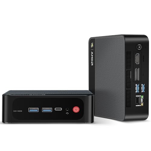 Beelink Mini PC AMD Ryzen 5 5500U (up to 4.0GHz, 6C/12T), Mini Computers 16G DDR4 RAM 500GB M.2 2280 NVME SSD, 4K Triple Display/WiFi6/BT5.2/2.5G LAN - Image 1