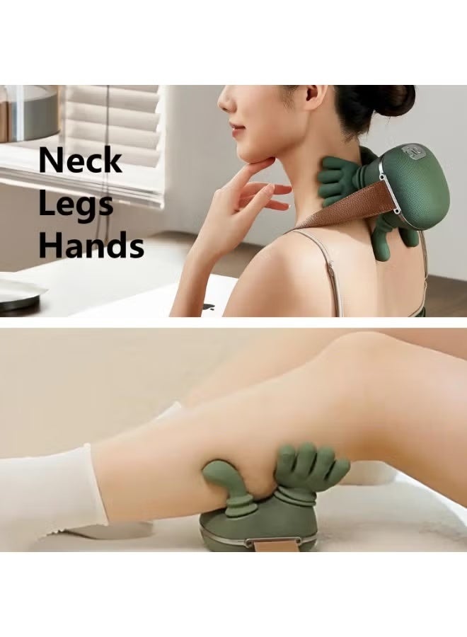 MOSH Shoulder Massager Bionic 4D Neck Massager with Heat Rechargeable Deep Tissue Kneading Massage Simulated Hand Neck Legs and Back Massager for Women Men - Image 3